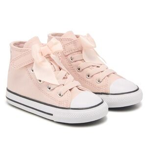 Converse Kids Pink High-Top Bow Sneakers (Brand New/Never Been Worn)